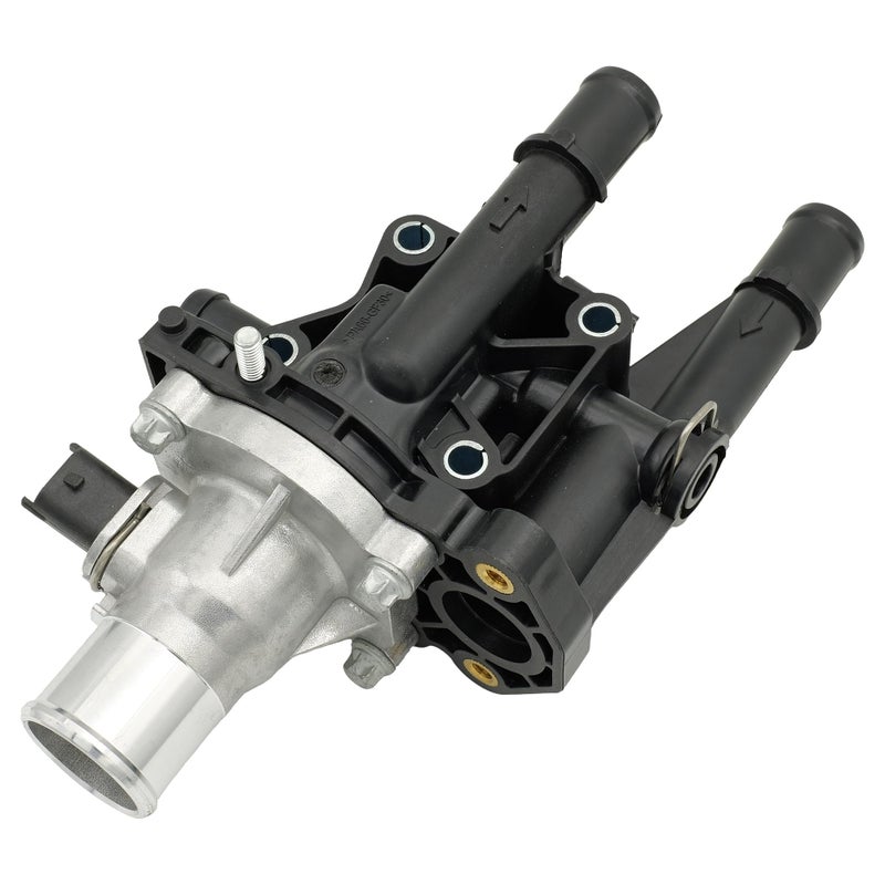 NOVAPARTS 25189437 Engine Coolant Thermostat Housing Assembly Water Outlet for 2009 2010 2011 Chevy Chevrolet Aveo, 2009 10 11 Aveo5, 2009 Pontiac G3 G3 Wave 1.6L 96984102 15-81766 25199826 - Image 1